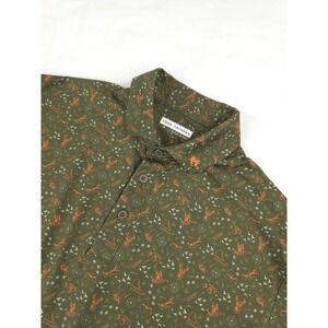 Fore Fathers Golf Polo Shirt Mens S Green Outdoor Hunting Nature Animal